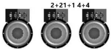 Deaf Bonce Machete MA-OGO1500.2D Sport - Voice coils 1+1, 2+2, 4+4 Ohm - 1