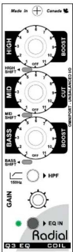 Radial Engineering Q3 - USER SOUND SETTINGS - 6