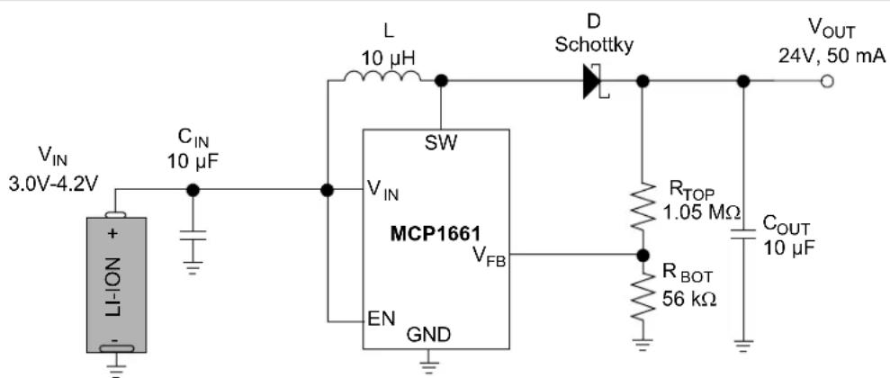 Microchip MCP1661 - TYPICAL APPLICATION CIRCUITS - 2