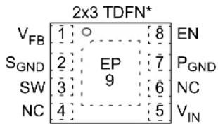 Microchip MCP1661 - Package Types - 2