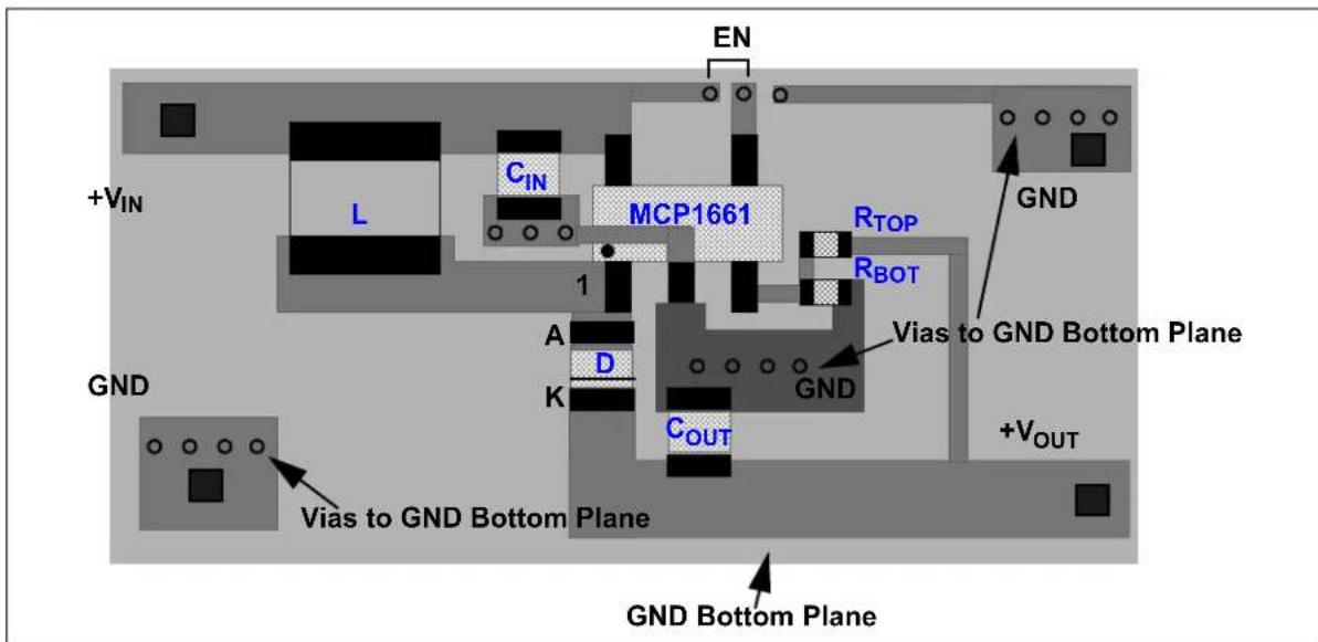 Microchip MCP1661 - PCB Layout Information - 1