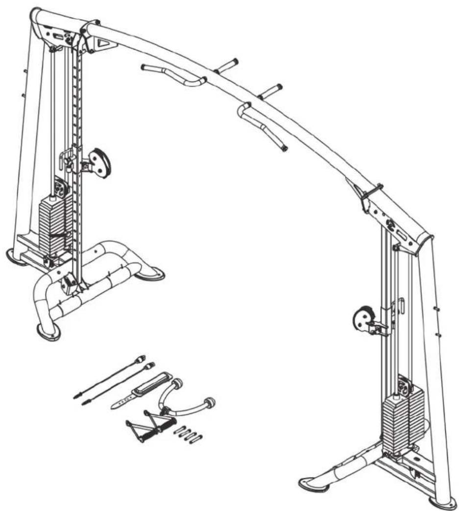 TAURUS Studio Cross Over Pulley Combo A - Assembly Instructions - 1