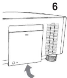HITACHI MC-WX8651W - Replacing the lamp - 4