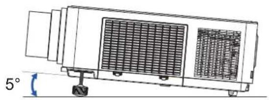 HITACHI MC-WU8701W - Adjusting the projector's elevator - 1