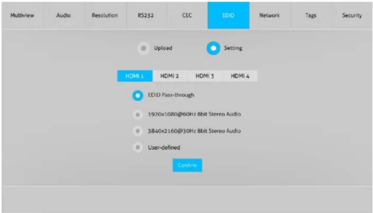BZBGear BG-UHD-44M - EDID Tab - 2