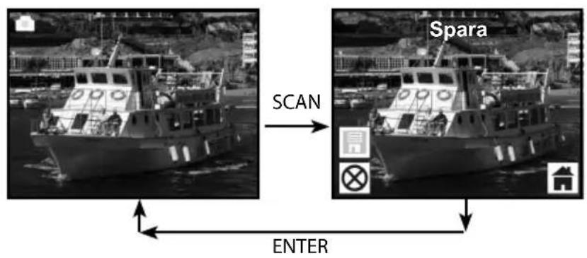 ROLLEI PDF-S 340 - Direktvisning ▶ Bildtagnings-/Redigeringsmeny - 1