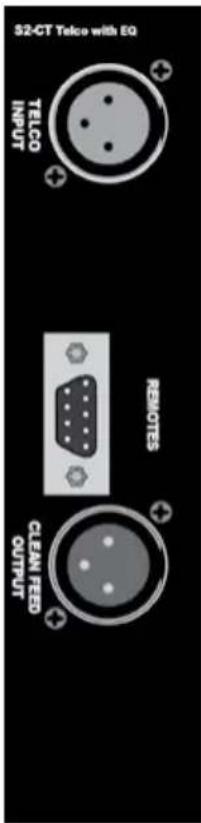 S2-CT Telco with EQ TELCO INPUT REMOTES CLEAN FED OUTPUT