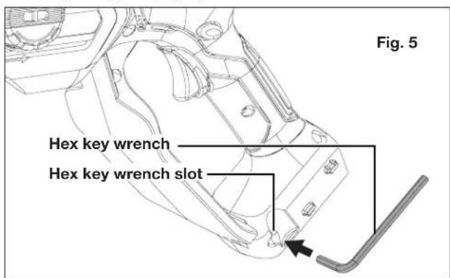 Fig. 5 Hex key wrench Hex key wrench slot