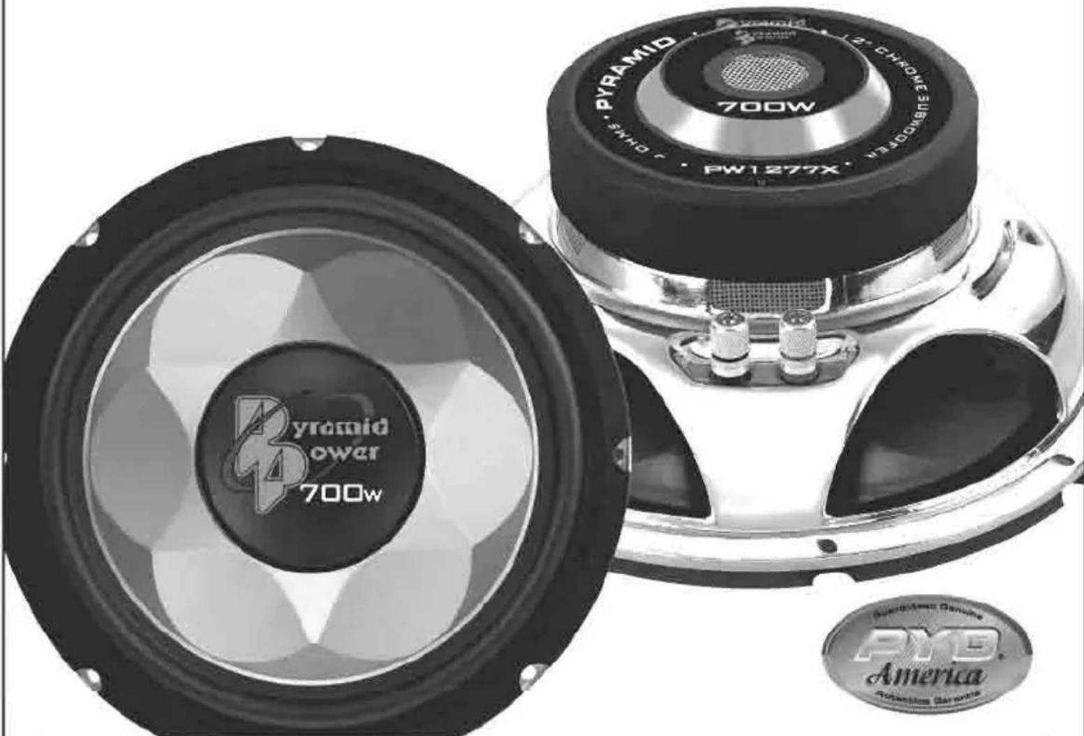 Pyramid UPW877X - SPECIFICATIONS - 1