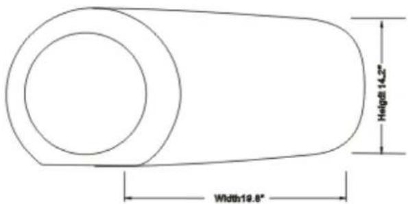 Height 14.2" Width19.8"