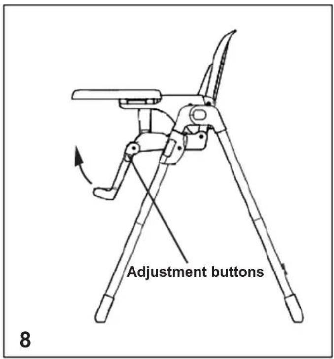 Chipolino Eat Up - - FOLDING OF HIGH CHAIR - 10