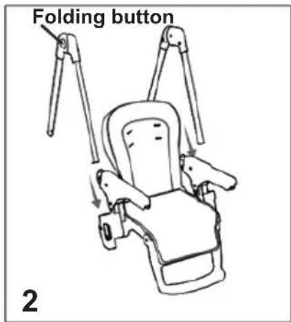 Chipolino Eat Up - - FOLDING OF HIGH CHAIR - 2