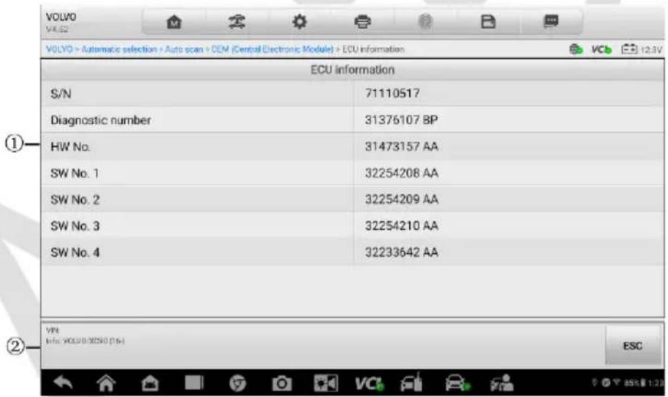 Autel MaxiIM M608S Ⅱ - ECU Information - 1