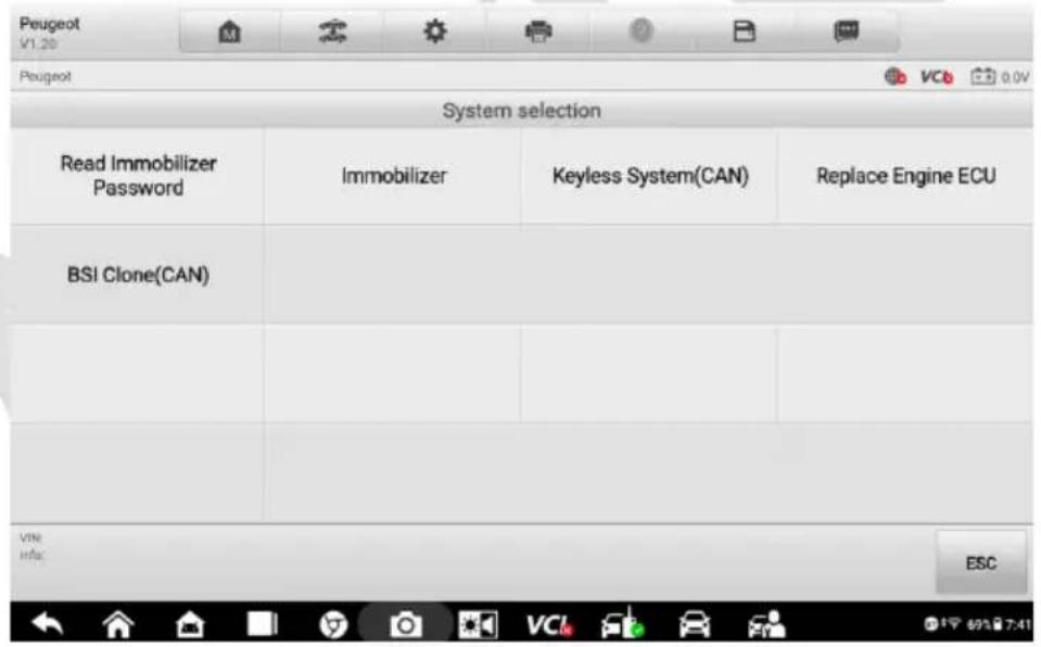 Autel MaxiIM M608S Ⅱ - System Selection - 1