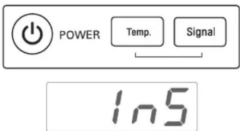 LG DLG3461W - Press and hold the Signal and Temp. buttons and then press the Power button. - 1