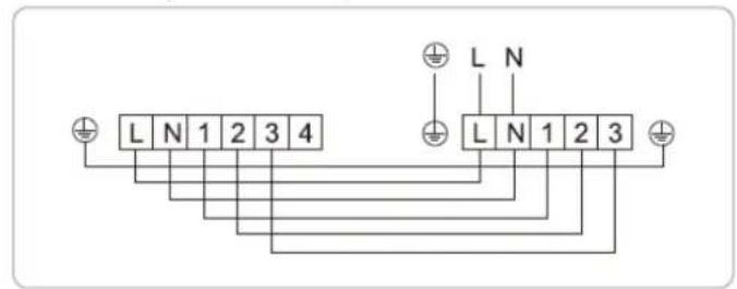 L N 1 2 3 4 L N 1 2 3