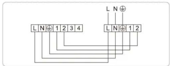 L N 1 2 3 4 L N 1 2