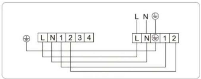 L N 1 2 3 4 L N 1 2