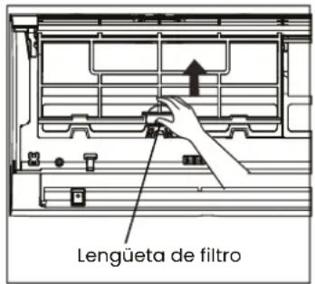 Lengüeta de filtro