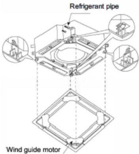 Refrigerant pipe Wind guide motor