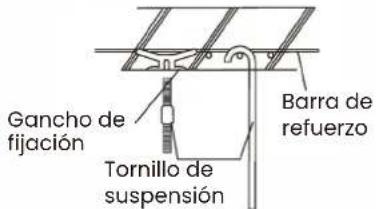 Gancho de fijación Tornillo de suspensión Barra de refuerzo