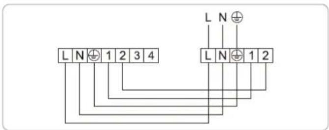 L N 1 2 3 4 L N 1 2