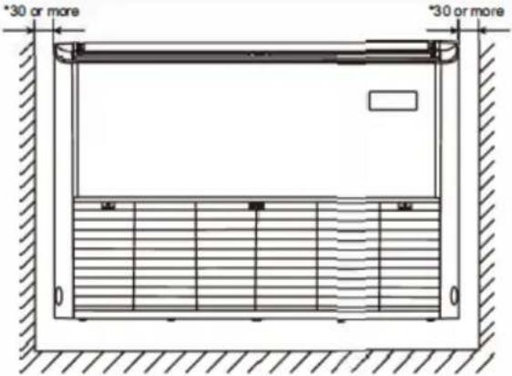 Infiniton SSCHD48A2 - Installation space required (mm) - 3