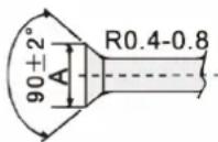 Infiniton SSCHD48A2 - Conexión del tubo del gas refrigerante - 1