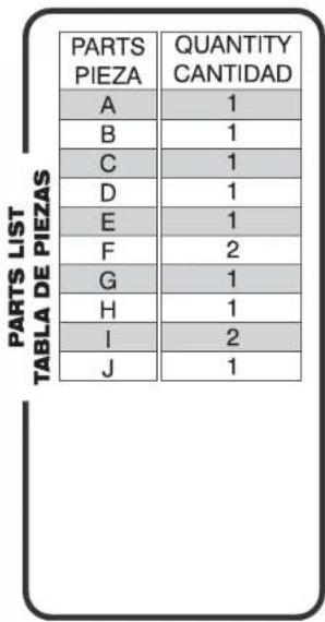 Inval MTV-8619 - PARTS IDENTIFICATION / IDENTIFICACIÓN DE PARTES - 2
