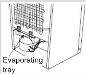 Evaporating tray