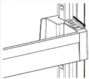 Cylinda KF2385XNHE - Adjustable Glass Shelf (In some models) - 1