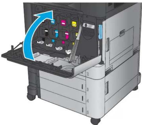 HP LaserJet Enterprise MFP M830 - Byta ut bildtrummorna - 6
