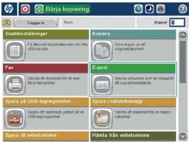 HP LaserJet Enterprise MFP M830 - Lägga till kontakter i adressboken från kontrollpanelen - 2