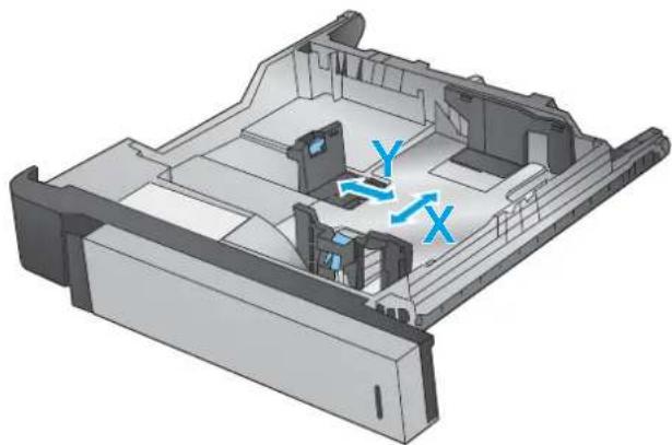 HP LaserJet Enterprise MFP M830 - Öppna facket. - 2