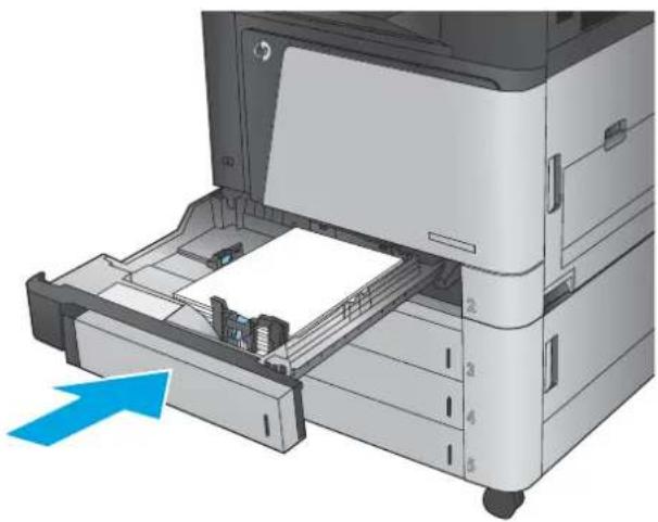 HP LaserJet Enterprise MFP M830 - Åtgärda papperstrassel i fack 1, den högra luckan och fixeringsenheten - 9