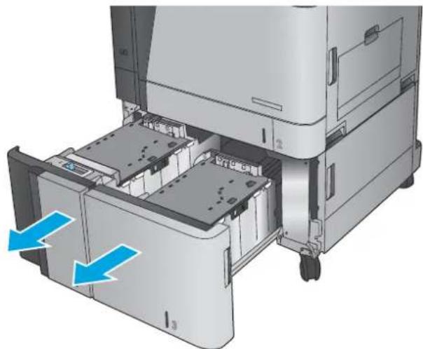 HP LaserJet Enterprise MFP M830 - Fylla på 3 500-arks högkapacitetsmagasin - 1