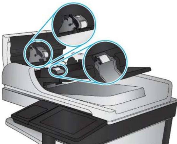 HP LaserJet Enterprise MFP M830 - a inmatningsvalsar och separeringsdyna i dokumentmataren - 3