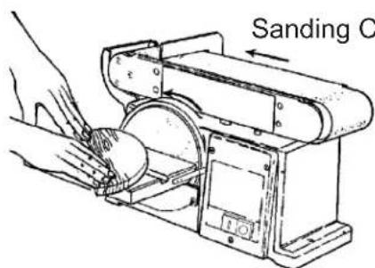 RIKON 50-112 - Installing and Adjusting the Sanding Belt - 4
