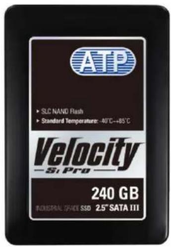 ATP • SLC NAND Rash • Standard Temperature: -40°C~+85°C Velocity Si Pro 240 GB INDUSTRIAL SPACE SSD 2.5" SATA III