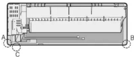 SAMSUNG AR18JC5TCURNNA - Installing and connecting the assembly pipe of the indoor unit - 1