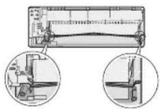 SAMSUNG AR18JC5TCURNNA - Changing direction of the drain hose - 1