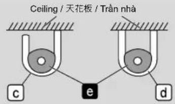 Ceiling / 天花板 / Trần nhà c e d