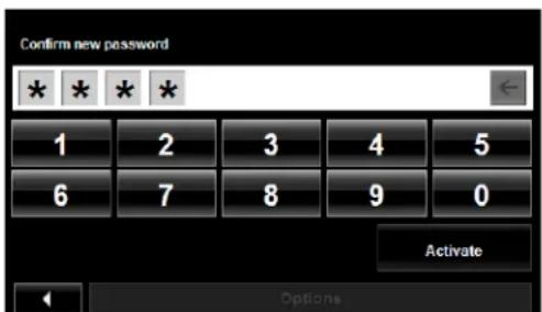 NAVIGON 7200T - Setting a password - 2