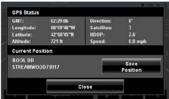 NAVIGON 7200T - Saving the current location using GPS - 1