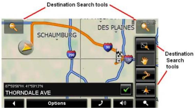 NAVIGON 7200T - Destination Search mode - 1