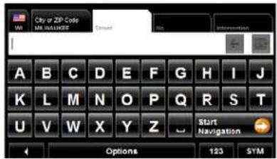 NAVIGON 7200T - Alphabetic keyboard - 1