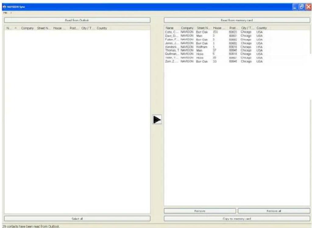 NAVIGON 7200T - Delete Outlook Contact Information From the NAVIGON 7200T - 1