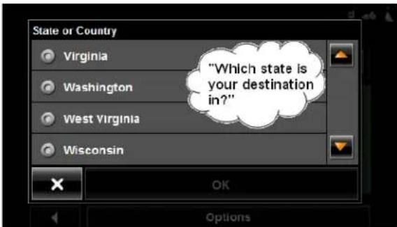 NAVIGON 7200T - Selecting a Destination using Voice Entry - 4