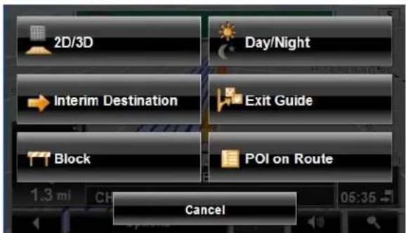 NAVIGON 7200T - Map functions in Navigation mode - 1