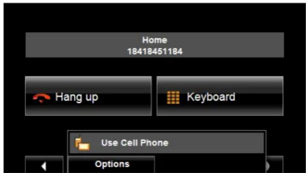 NAVIGON 7200T - Transferring a call to the mobile phone - 1